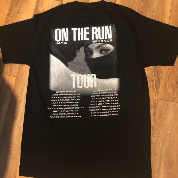 Beyoncé & JAY-Z On The Run Tour Tee Rare - Picture 2 of 3